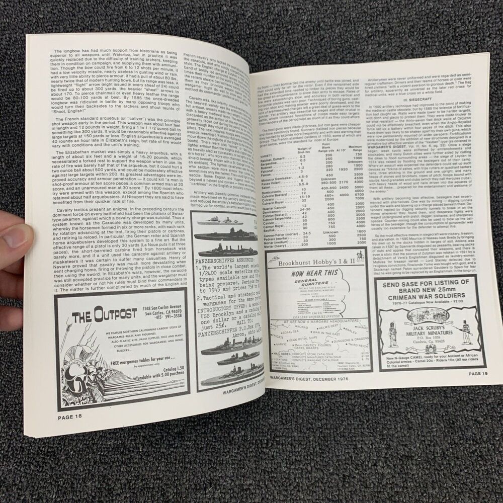 Wargamer’s Digest Magazine  Vol #4 #2 December 1976 Strategy Elizabethan Wars - Picture 7 of 8